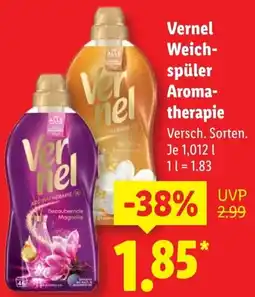Lidl Vernel Weichspüler Aromatherapie Angebot