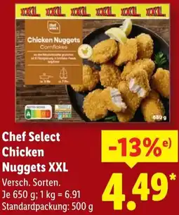 Lidl Chef Select Chicken Nuggets XXL Angebot