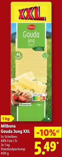 Lidl Milbona Gouda Jung XXL Angebot