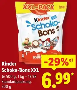 Lidl Kinder Schoko-Bons XXL Angebot