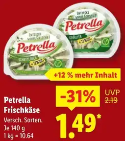 Lidl Petrella Frischkäse Angebot