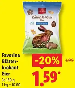 Lidl Favorina Blätterkrokant Eier Angebot