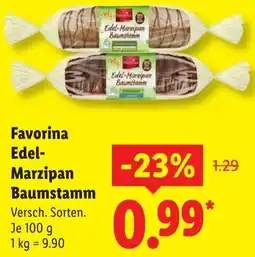 Lidl Favorina Edel Marzipan Baumstamm Angebot