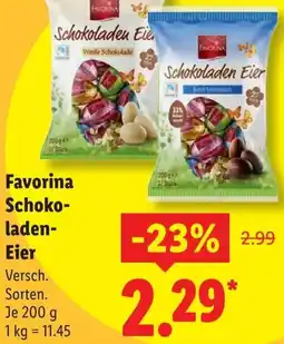 Lidl Favorina Schokoladen Eier Angebot