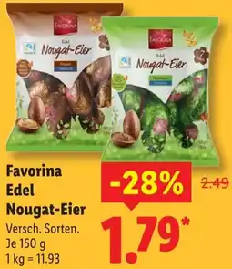 Lidl Favorina Edel Nougat-Eier Angebot