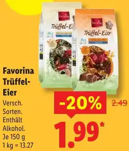 Lidl Favorina Trüffel Eier Angebot