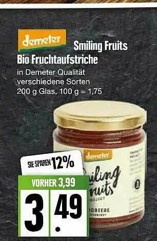 Edeka Demeter Smiling Fruits Bio Fruchtaufstriche Angebot