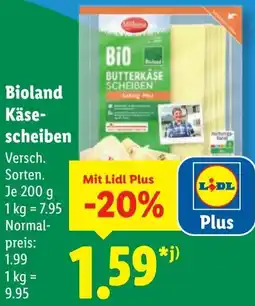 Lidl Bioland Käsescheiben Angebot