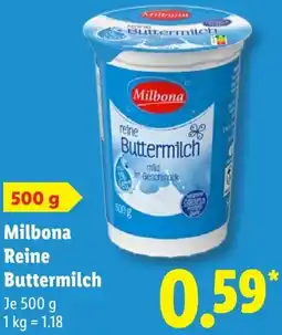 Lidl Milbona Reine Buttermilch Angebot