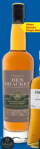 Lidl Ben Bracken Islay Single Malt Scotch Whisky 30 Jahre Angebot