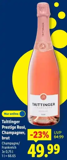 Lidl Taittinger Prestige Rosé, Champagner, brut Angebot