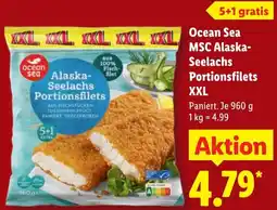 Lidl Ocean Sea MSC Alaska Seelachs Portionsfilets XXL Angebot