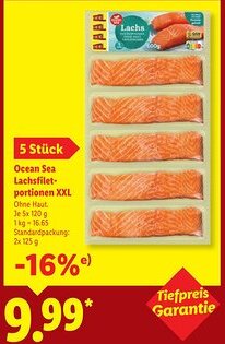 Lidl Ocean Sea Lachsfiletportionen XXL Angebot