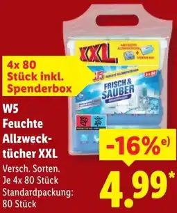 Lidl W5 Feuchte Allzwecktücher XXL Angebot