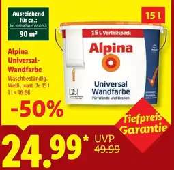 Lidl Alpina Universal Wandfarbe Angebot