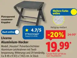 Lidl Livarno Aluminium-Hocker Angebot