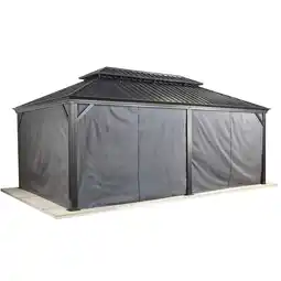 Netto Marken-Discount Sojag Pavillon Messina 12x20 Vorhänge Angebot