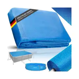 Netto Marken-Discount tectake Poolabdeckung, rechteckig und selbstschwimmend, Stärke 110 µm, 366 x 732 cm Angebot