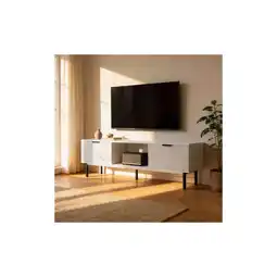 Netto Marken-Discount Home Deluxe TV-Schrank NYLA Weiß - 160 x 43 cm Angebot