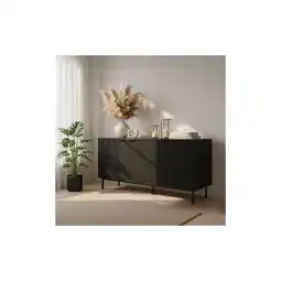 Netto Marken-Discount Home Deluxe Sideboard Schwarz - 154 x 73 cm Angebot