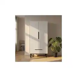 Netto Marken-Discount Home Deluxe Kleiderschrank NYLA Weiß - 100 x 200 cm Angebot