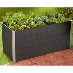 toom Baumarkt Hochbeet WPC anthrazit 160 x 75 x 70 cm Angebot