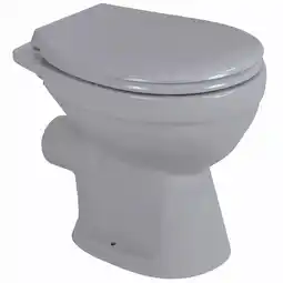 toom Baumarkt sanicomfort Stand-WC Tiefspüler spülrandlos grau, ohne WC-Sitz Angebot