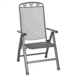 toom Baumarkt Greemotion Gartenstuhl 'Toulouse' klappbar Stahl grau 58 x 108 x 64 cm Angebot