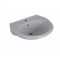 toom Baumarkt Waschbecken halbrund grau 60 x 51,5 cm Angebot