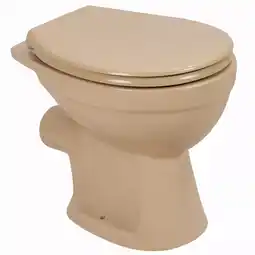 toom Baumarkt sanicomfort Stand-WC spülrandlos beige, ohne WC-Sitz Angebot