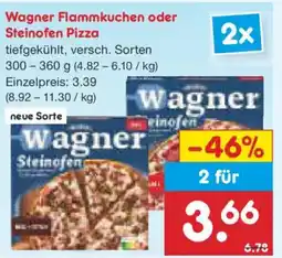 Netto Marken-Discount Wagner Flammkuchen oder Steinofen Pizza Angebot