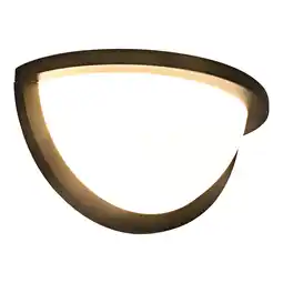 toom Baumarkt toom LED-Außenwandleuchte 'Rotterdam' goldfarben halbrund 12,6 x 23,9 x 12 cm Angebot