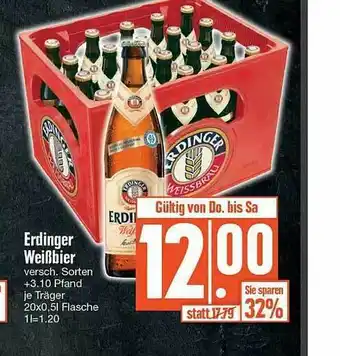 Edeka Erdinger Weißbier Angebot