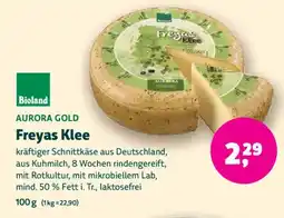 Biomarkt Bioland AURORA GOLD Freyas Klee Angebot