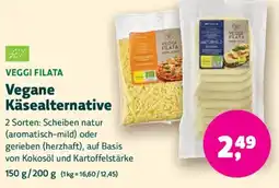 Biomarkt VEGGI FILATA Vegane Käsealternative Angebot