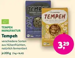 Biomarkt TEMPEH MANUFAKTUR Tempeh Angebot