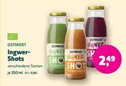 Biomarkt OSTMOST Ingwer- Shots Angebot
