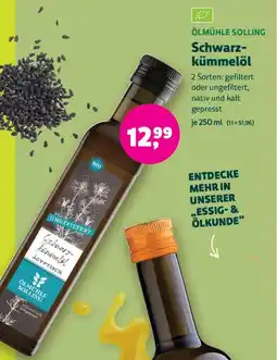 Biomarkt ÖLMÜHLE SOLLING Schwarz- kümmelöl Angebot