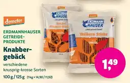 Biomarkt ERDMANNHAUSER GETREIDE- PRODUKTE Knabbergebäck Angebot