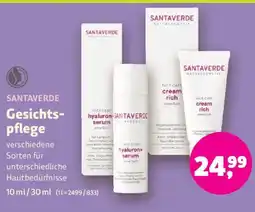 Biomarkt SANTAVERDE Gesichtspflege Angebot