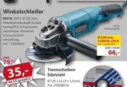 Sonderpreis Baumarkt GERMANIA Winkelschleifer Angebot