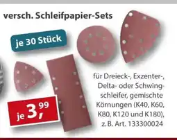 Sonderpreis Baumarkt GERMANIA versch. Schleifpapier-Sets Angebot