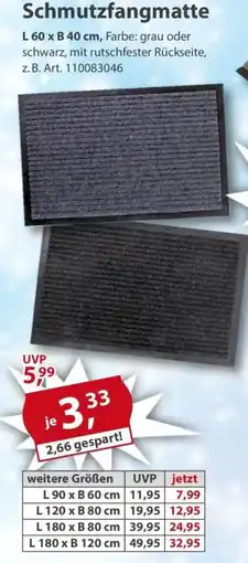 Sonderpreis Baumarkt Schmutzfangmatte Angebot