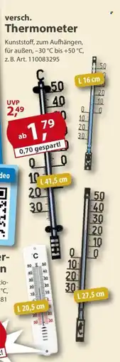 Sonderpreis Baumarkt versch. Thermometer Angebot