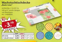 Sonderpreis Baumarkt Wachstuchtischdecke ,,Basic Line" Angebot