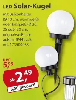 Sonderpreis Baumarkt LED-Solar-Kugel Angebot