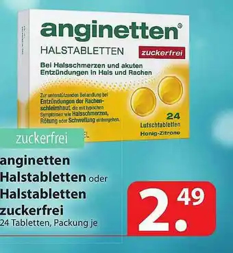 Famila Nord Ost Anginetten Halstabletten Oder Halstabletten Zuckerfrei Angebot