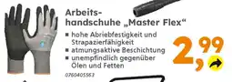 Globus Baumarkt Arbeitshandschuhe „Master Flex" Angebot