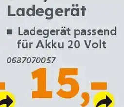 Globus Baumarkt PRIMASTER Ladegerät Angebot