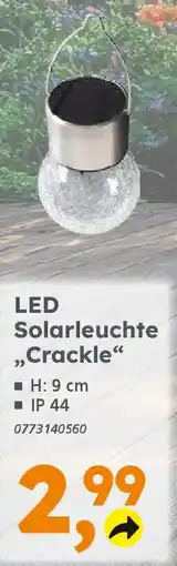 Globus Baumarkt LED Solarleuchte ,Crackle" Angebot
